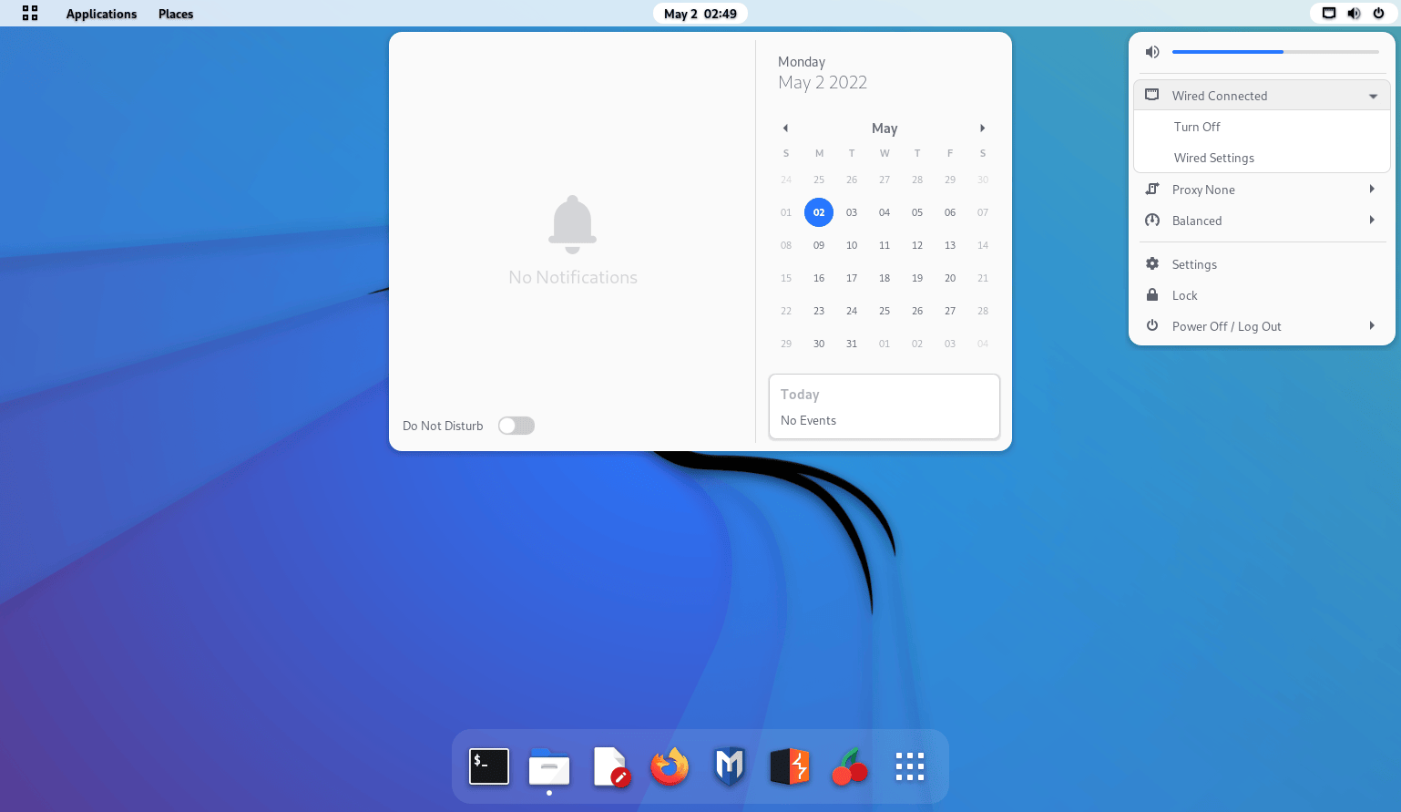Kali-Light theme for GNOME 42