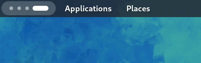 GNOME 45 activities indicator